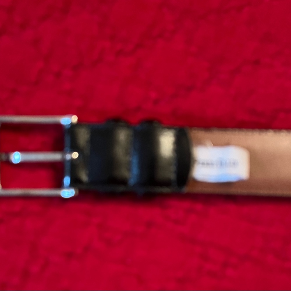 Mens black Perry Ellis leather belt